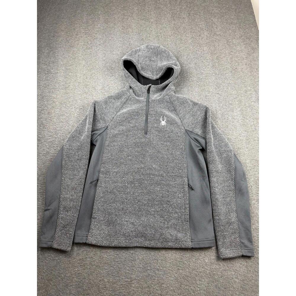 Spyder Men's Gray‎ Hooded Pullover Sweatshirt Size Small